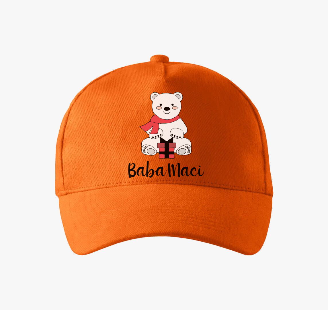Baba maci karácsonyi baseball sapka — Narancs
