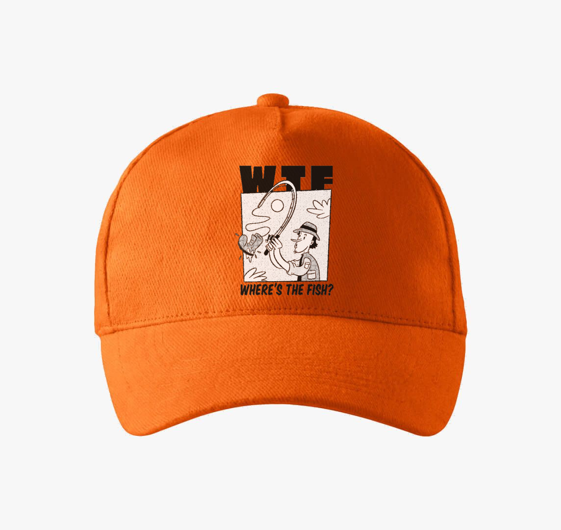 Oszt hol a hal? baseball sapka — Narancs