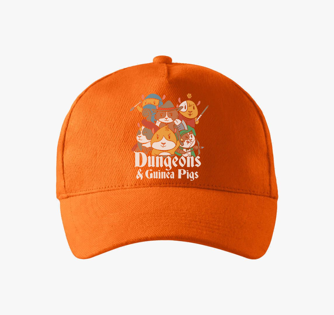 Dungeon and Guinea Pigs baseball sapka — Narancs