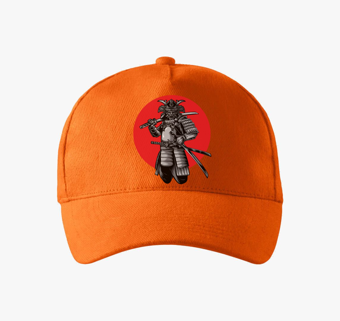 Japán szamuráj baseball sapka — Narancs