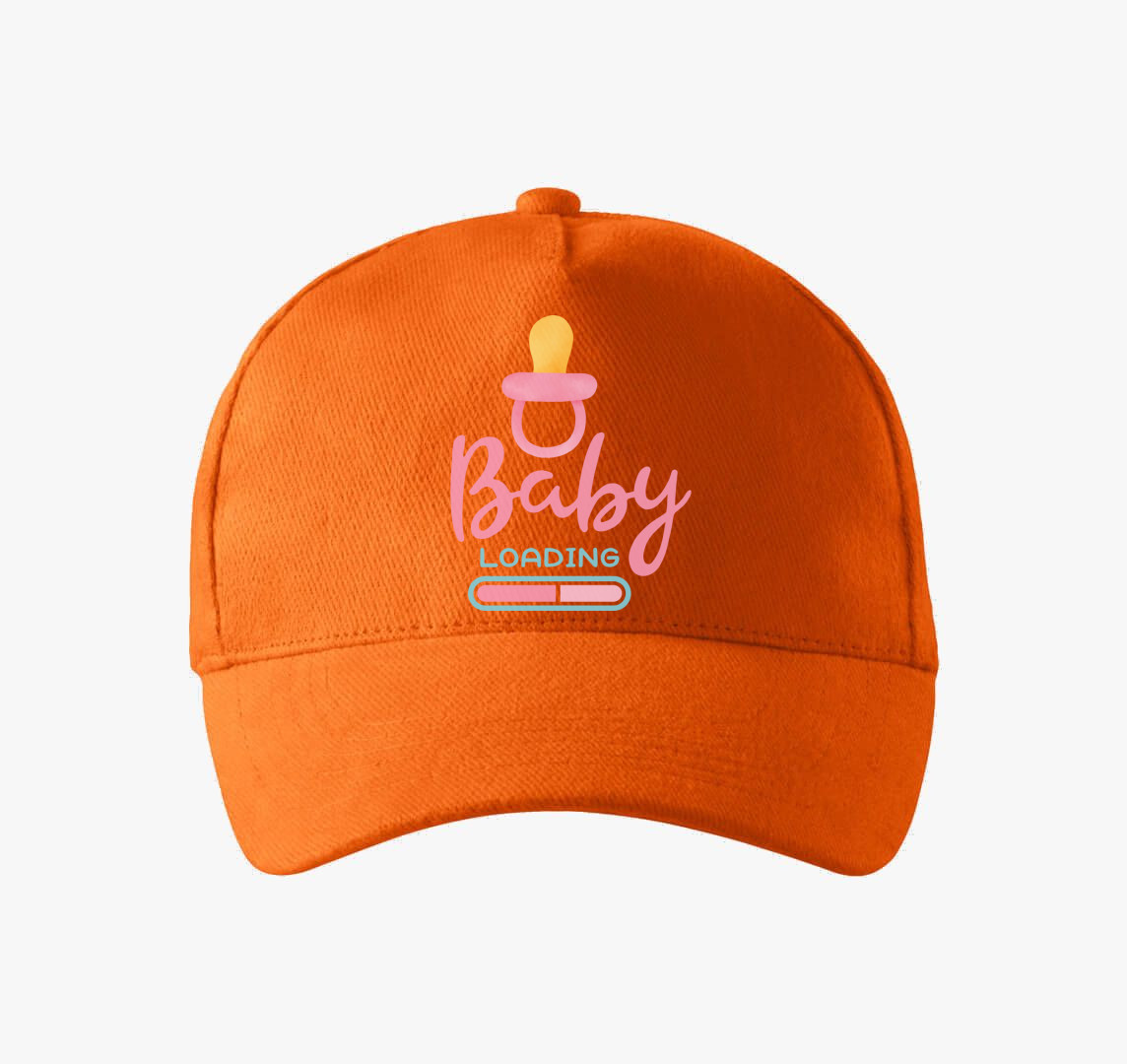 Baby loading rózsaszín baseball sapka — Narancs