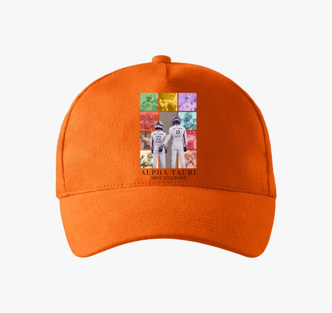 Alpha Tauri F1 baseball sapka — Narancs