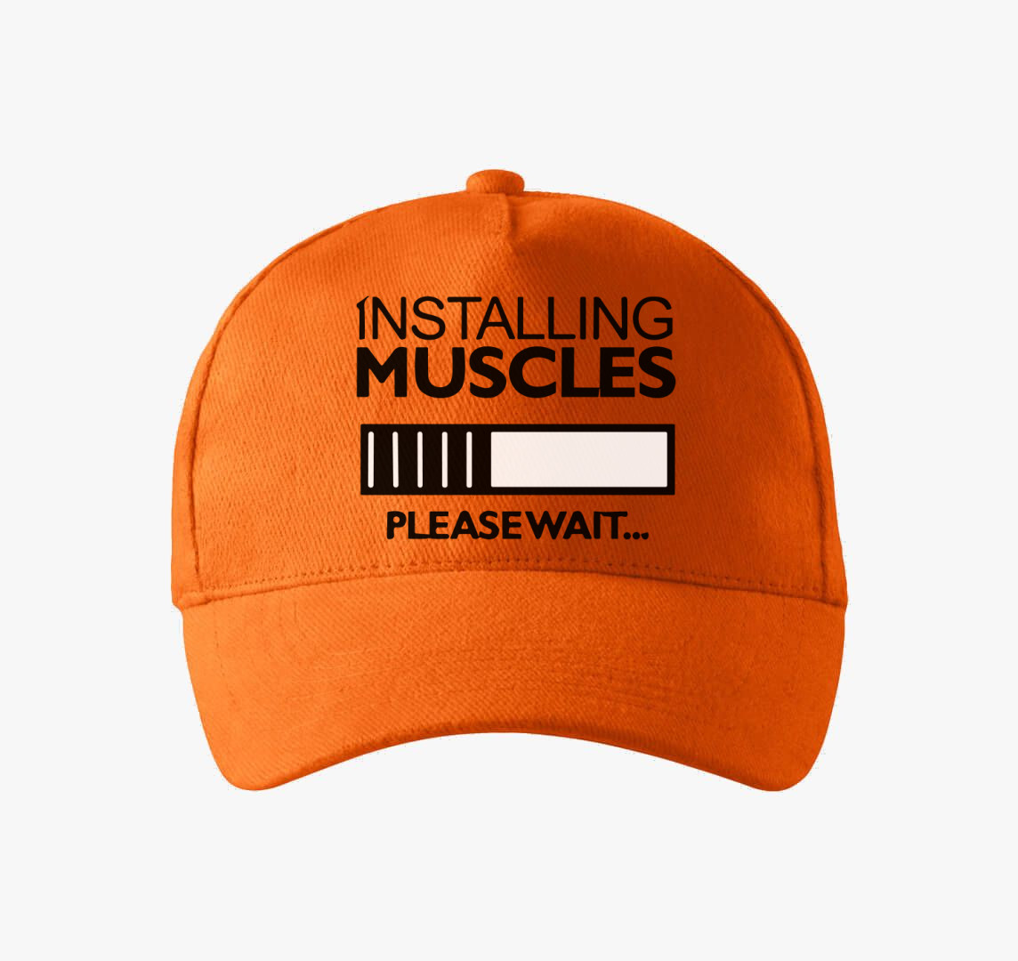 Installing muscles baseball sapka — Narancs
