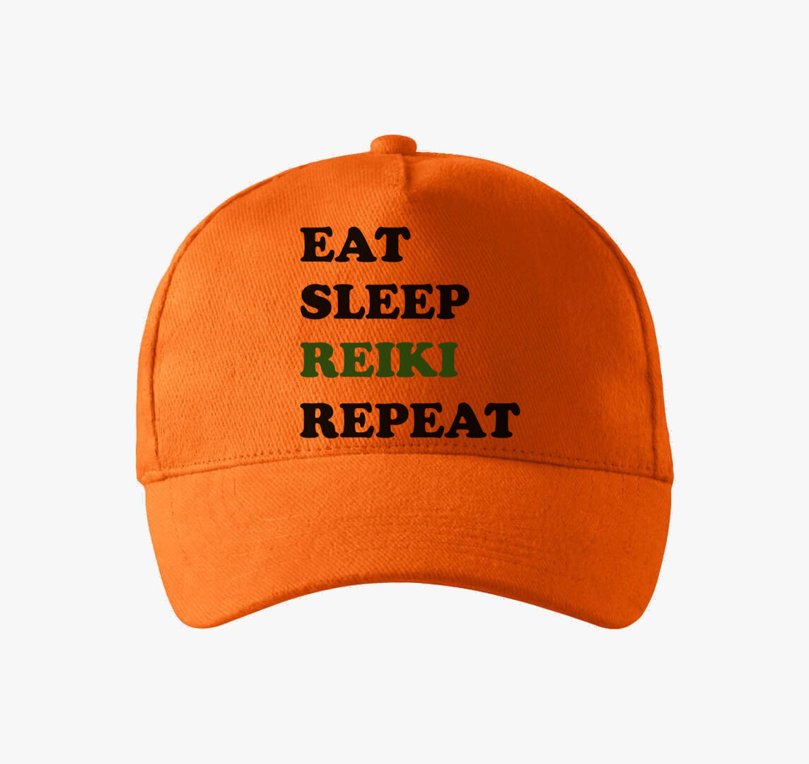 Reiki repeat baseball sapka — Narancs