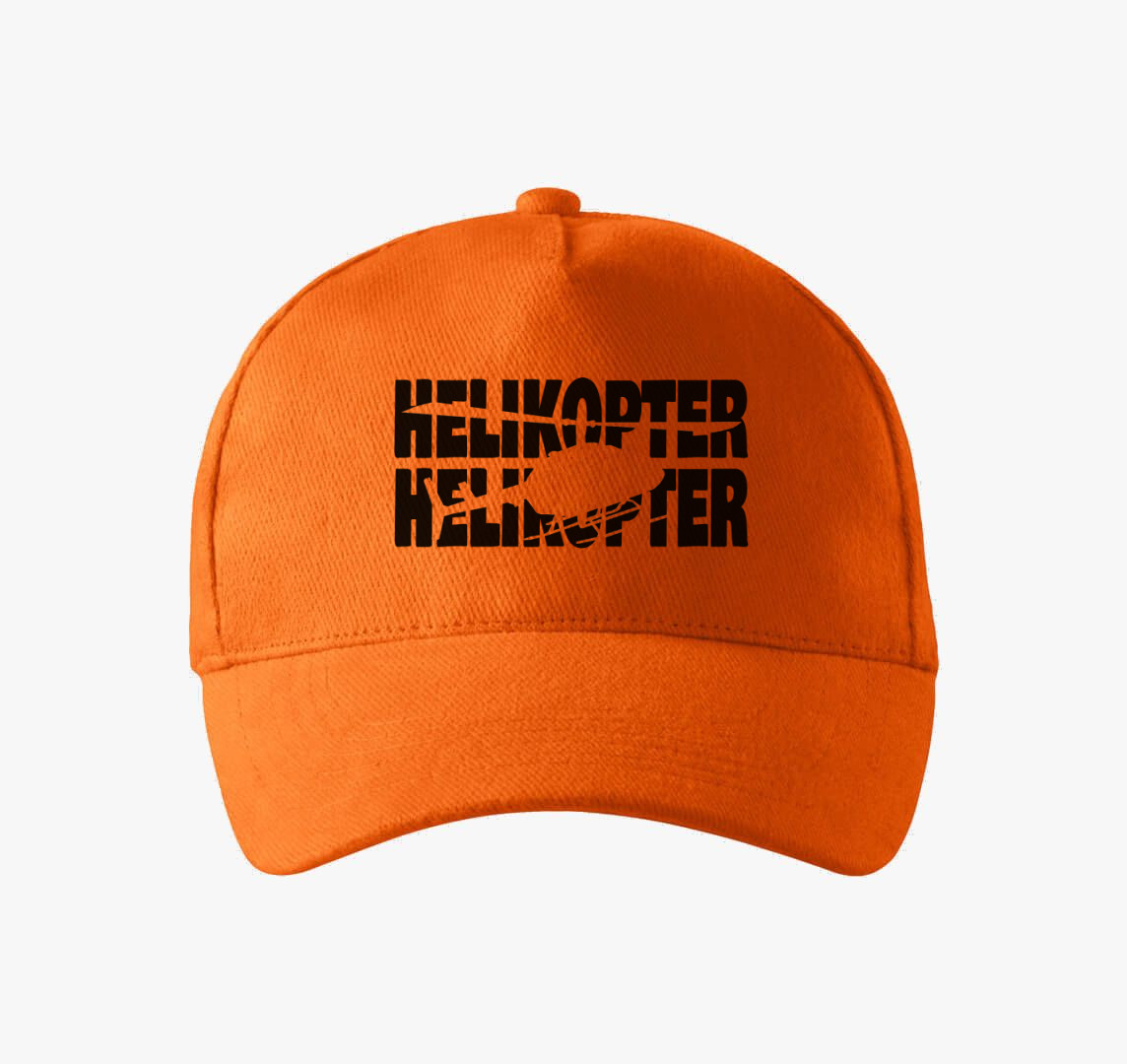 Helikopter Helikopter baseball sapka — Narancs
