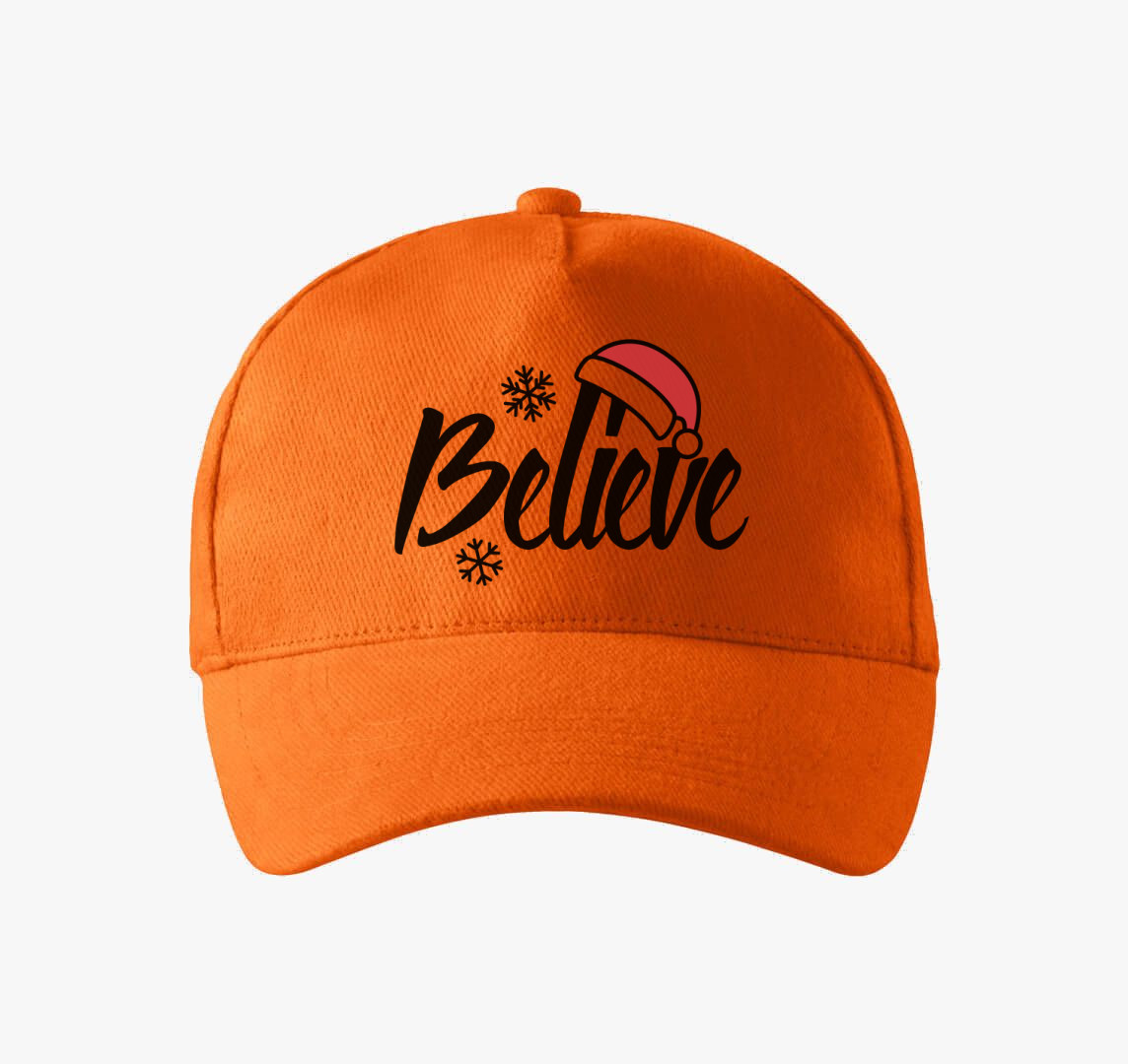 Believe Santa baseball sapka — Narancs