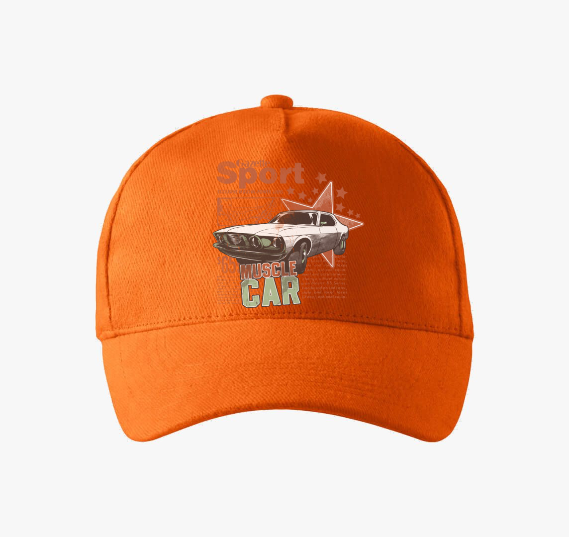 Retro izomautós baseball sapka — Narancs