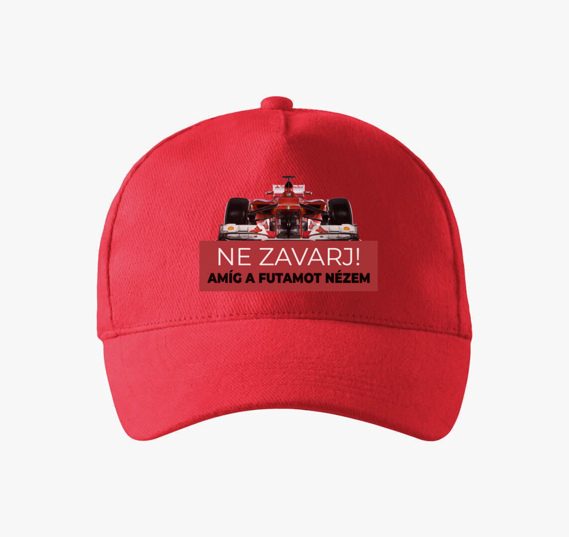 Futamot nézek ne zavarj baseball sapka — Piros