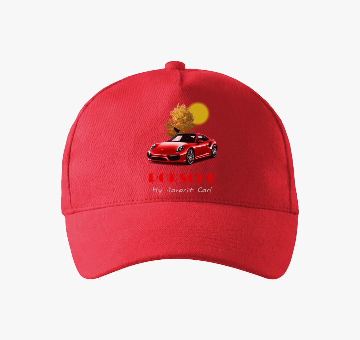 Red Porsche baseball sapka — Piros