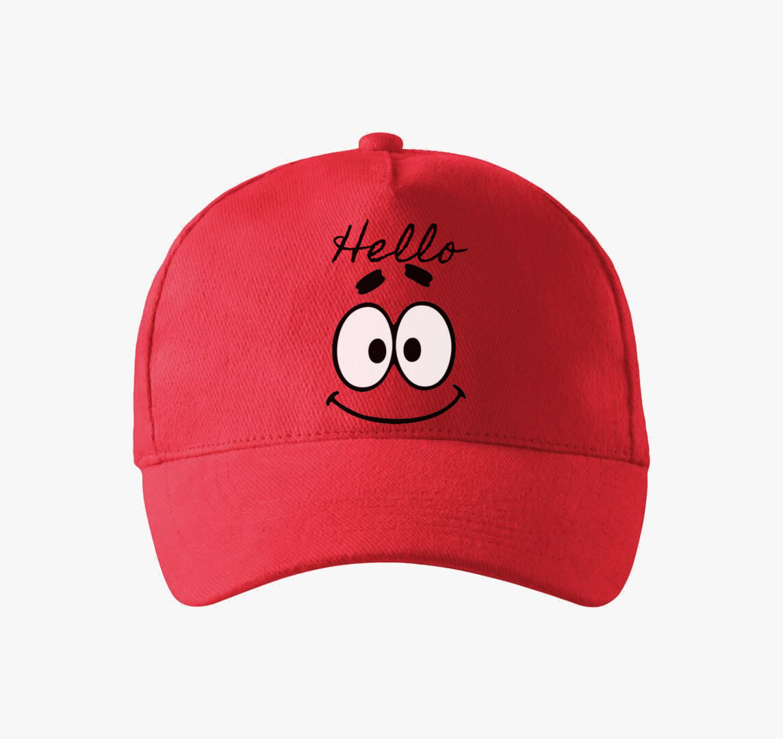 Hello baseball sapka — Piros