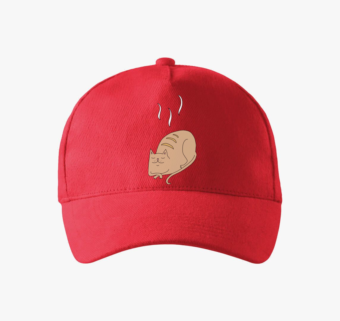 Veknis cica - baseball sapka — Piros