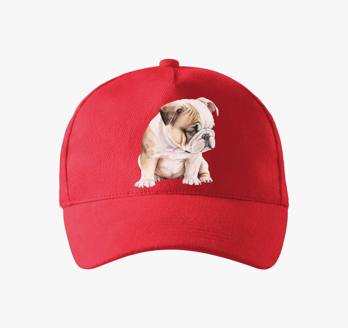 Angol bulldog baseball sapka — Piros