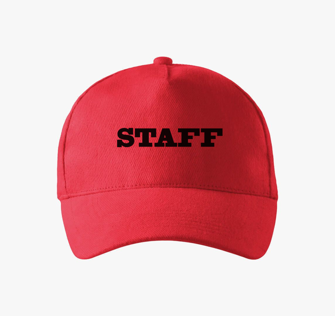Staff baseball sapka — Piros