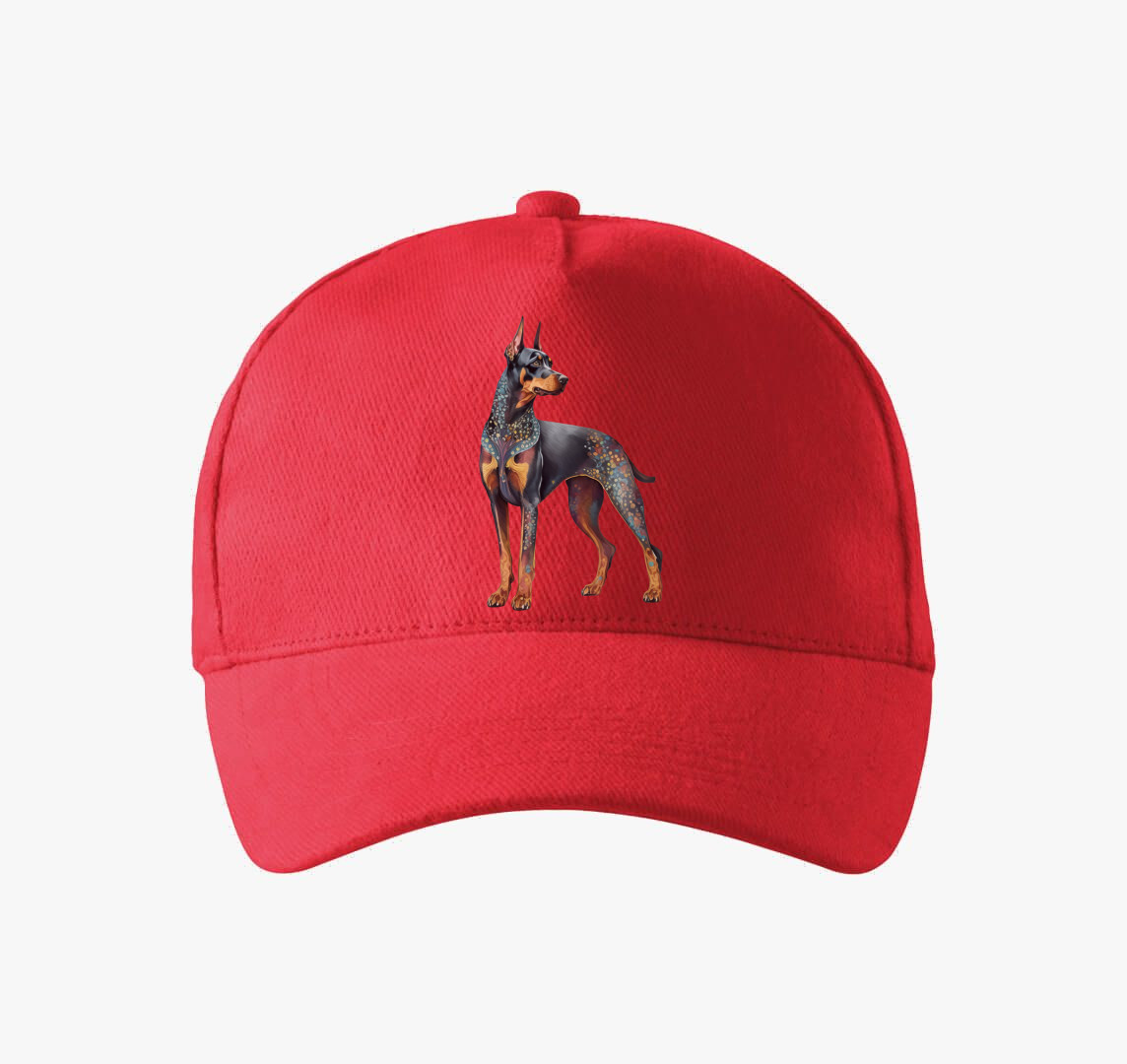 Doberman baseball sapka — Piros