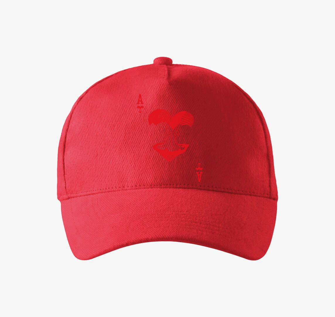 Alice Poker baseball sapka — Piros