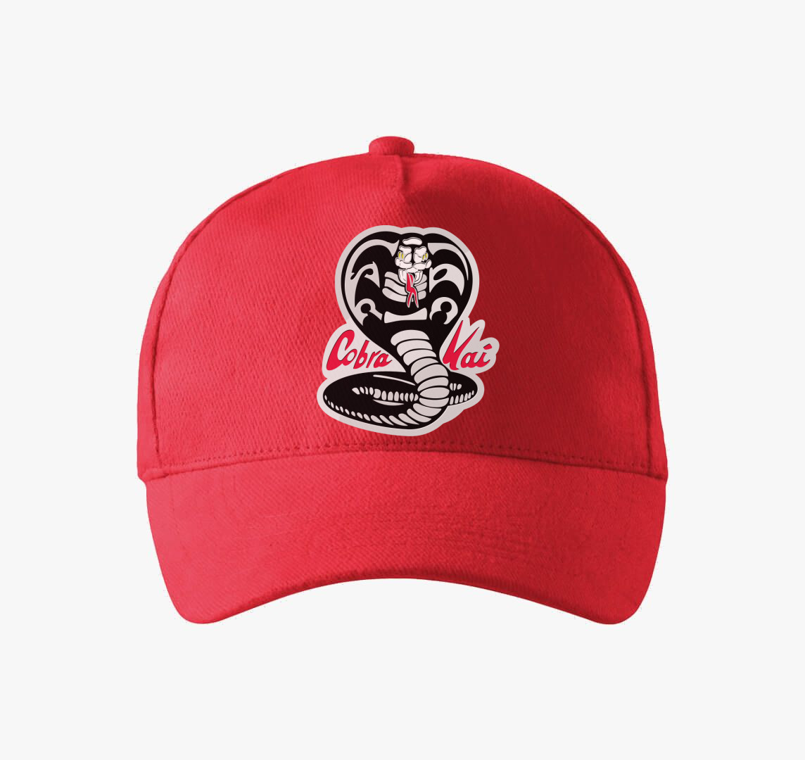 Cobra Kai sorozat baseball sapka — Piros