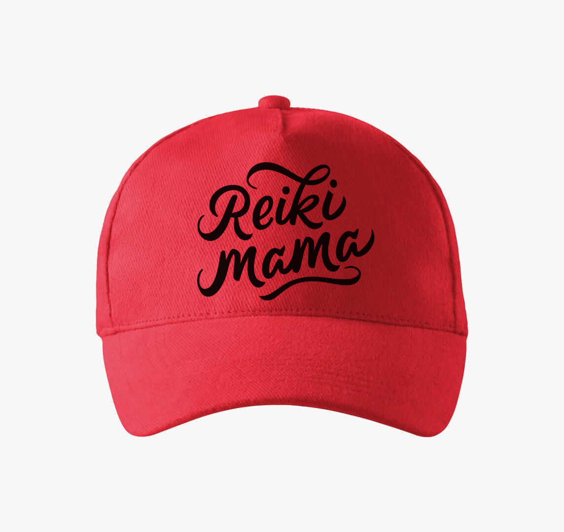 Reiki Mama baseball sapka — Piros