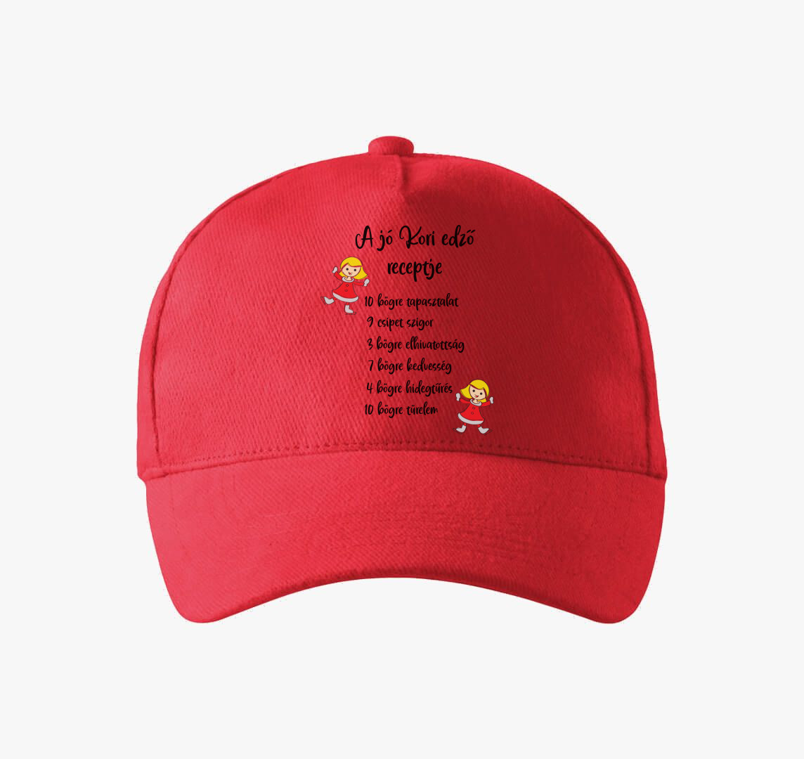 Kori edző baseball sapka — Piros