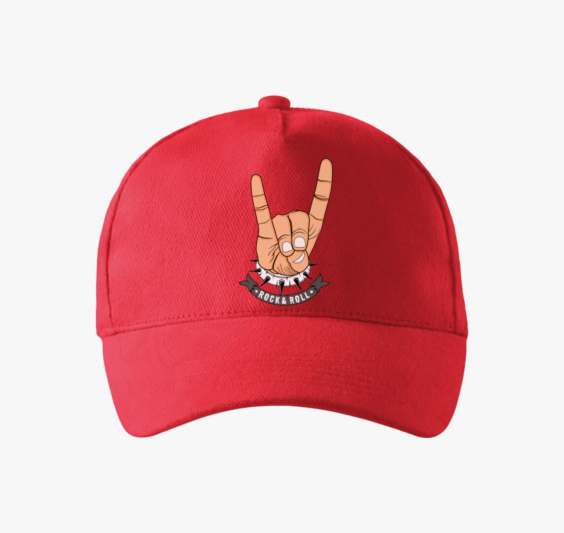 Rock and Roll 2.0 baseball sapka — Piros