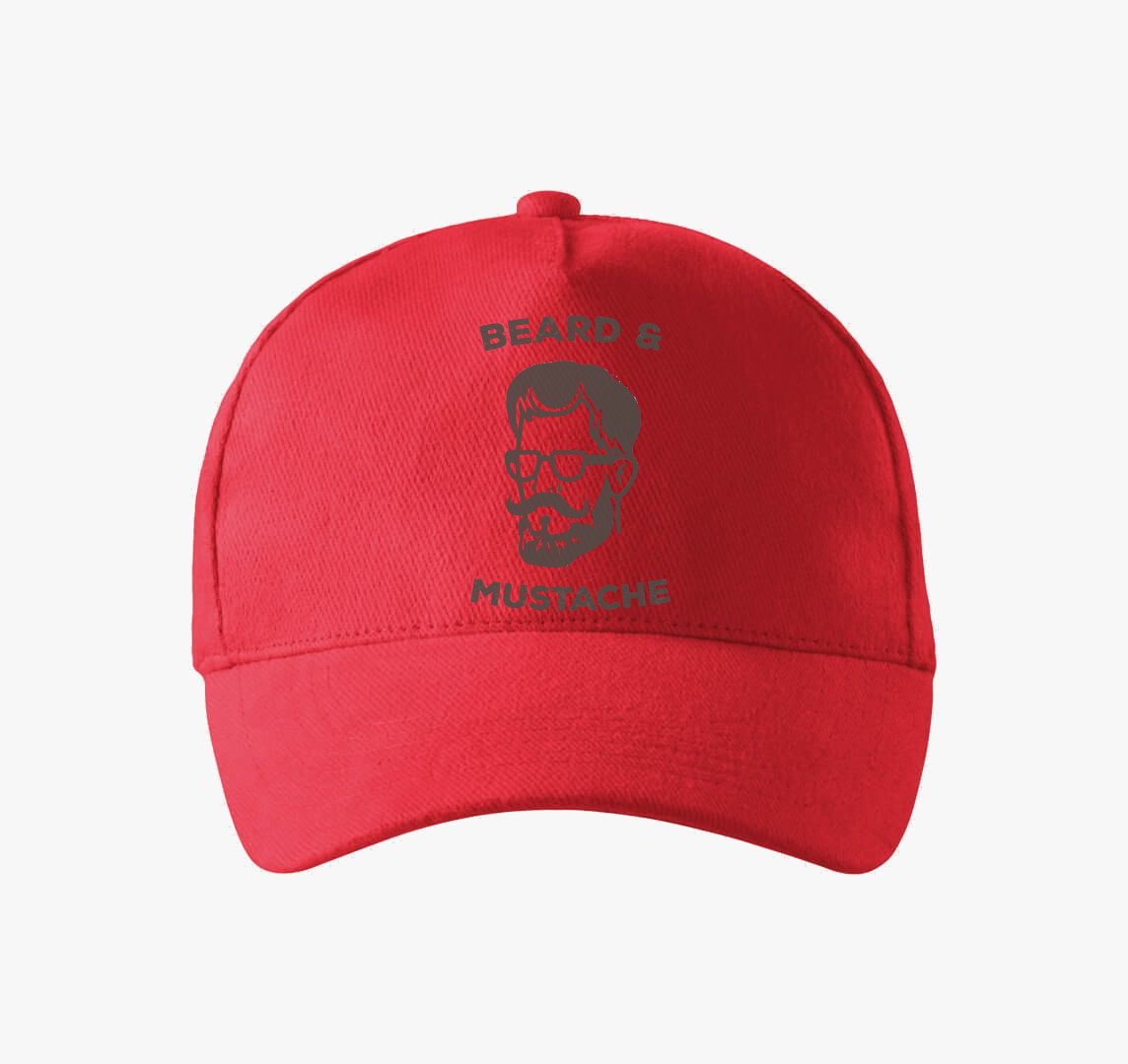 Szakállasoknak baseball sapka — Piros