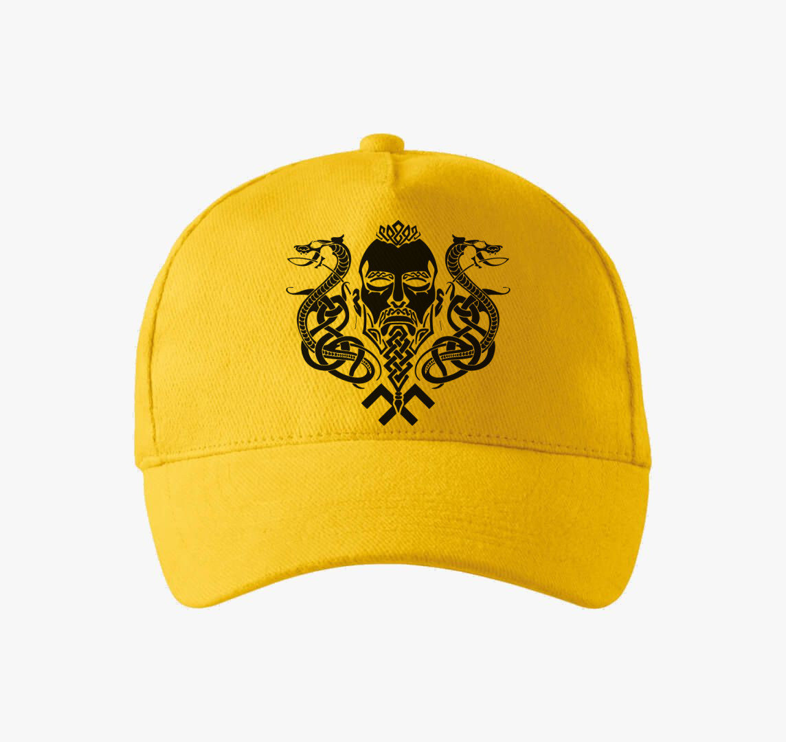 Valhalla viking baseball sapka — Sárga