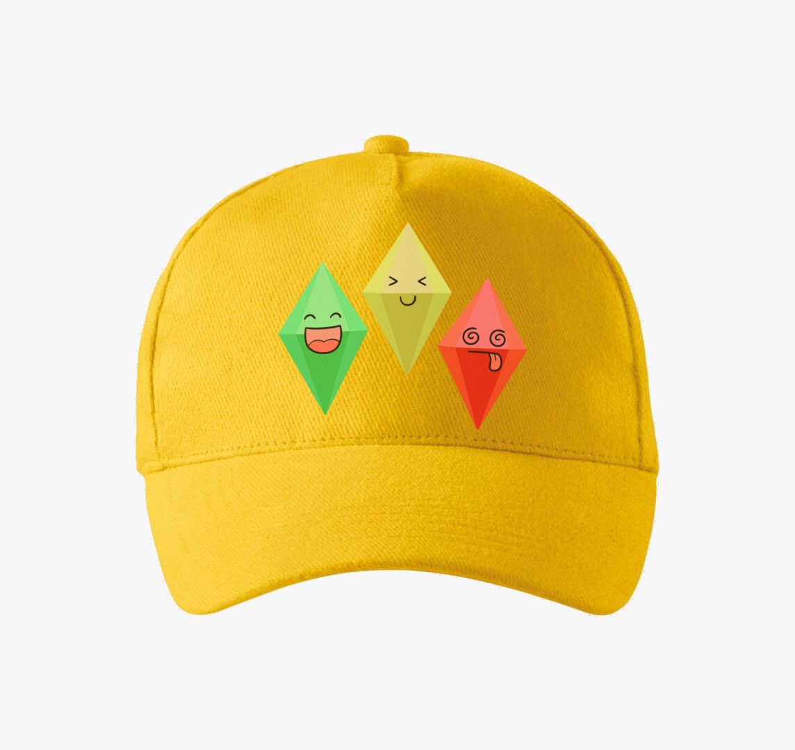 Sims plumbobs baseball sapka — Sárga