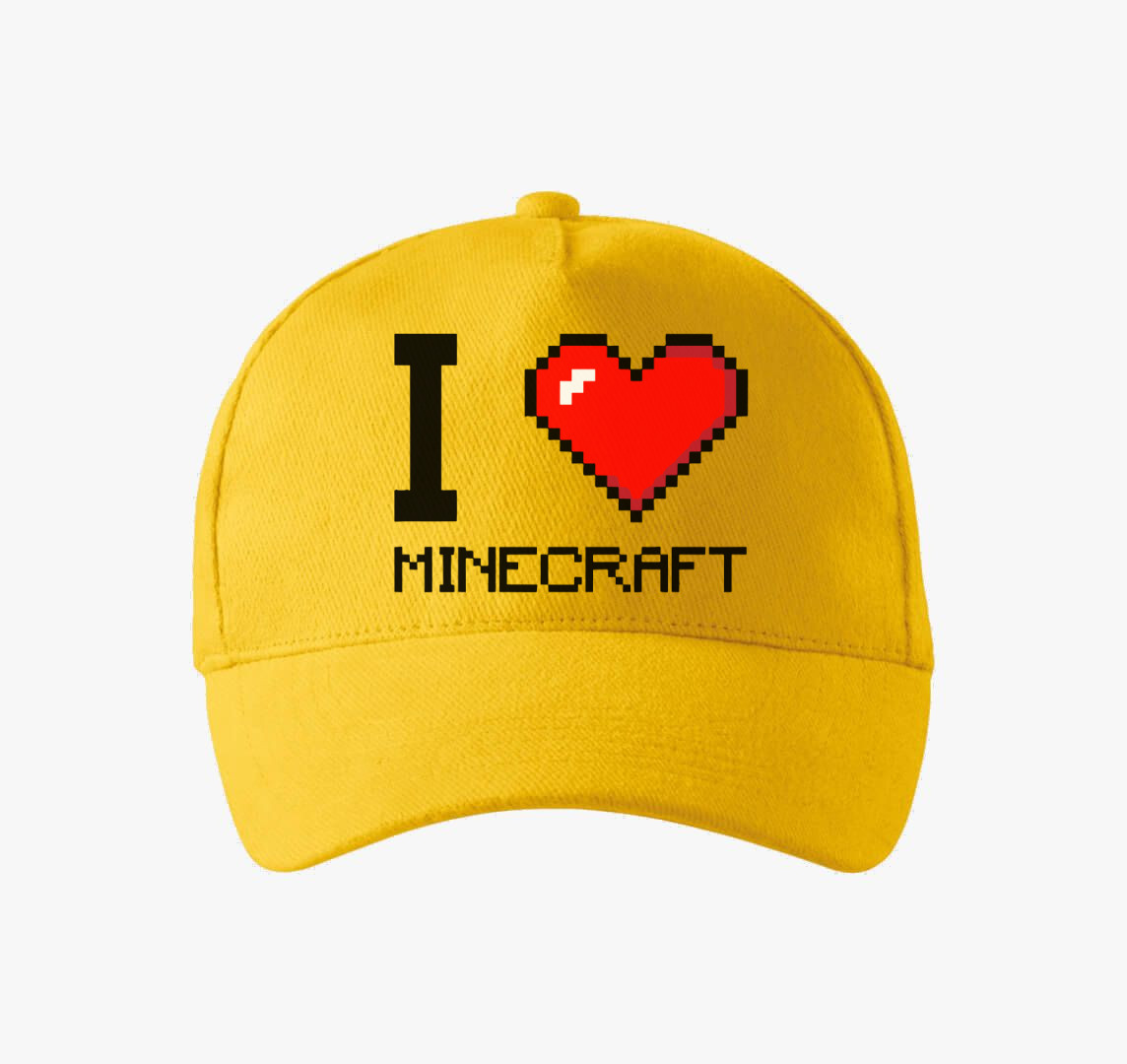 I love minecraft baseball sapka — Sárga