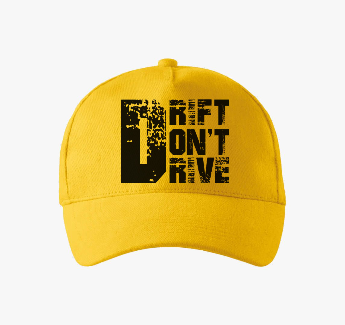 Drift dont drive baseball sapka — Sárga