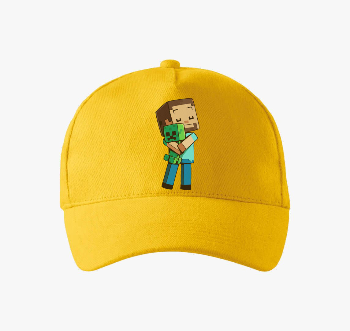Minecraft Hug baseball sapka — Sárga