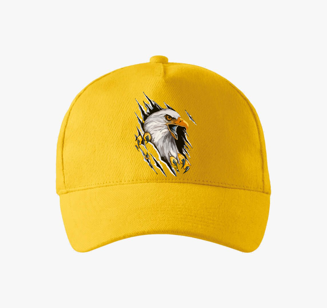 Repedezett sas baseball sapka — Sárga