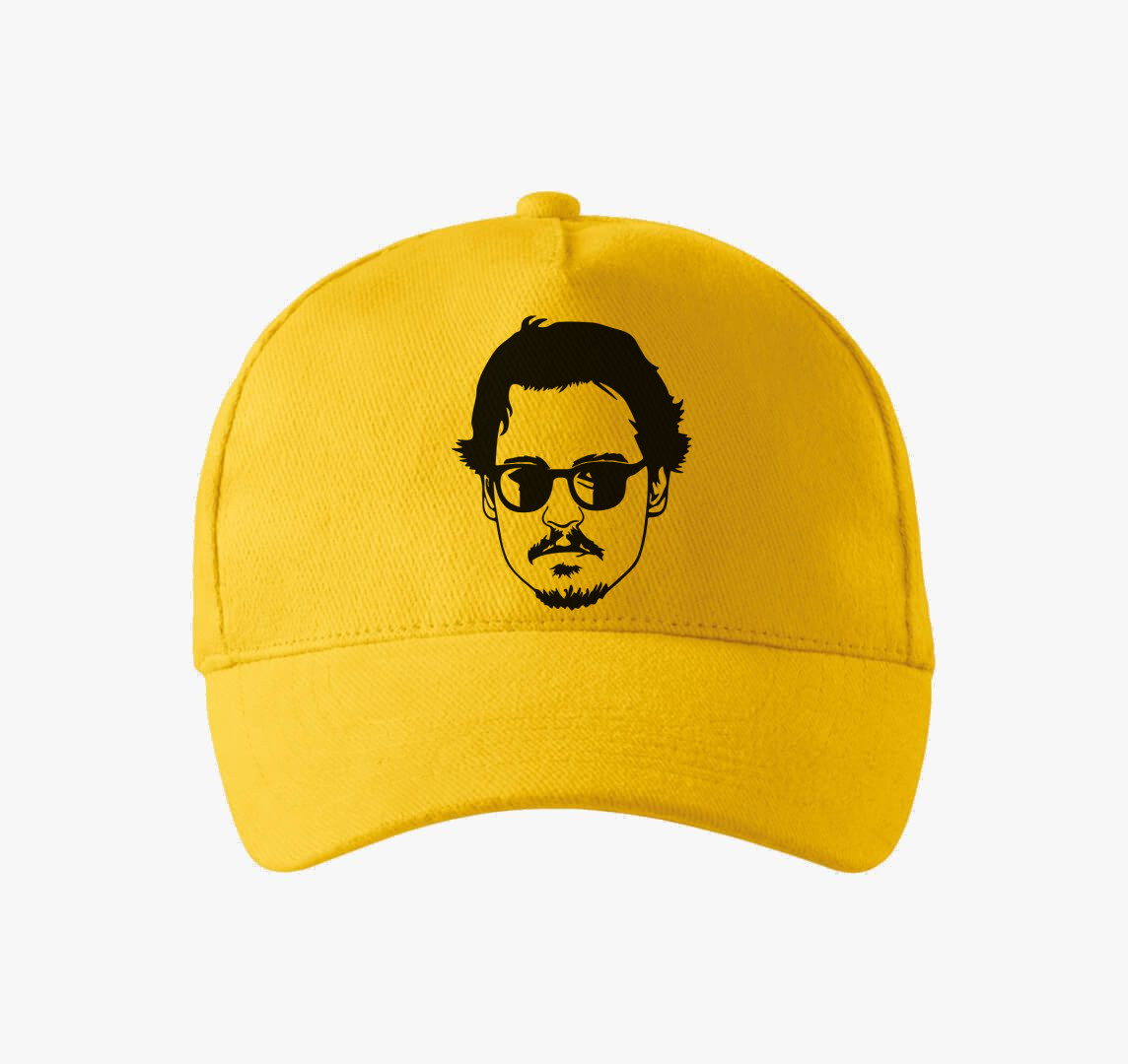 Johnny Depp baseball sapka — Sárga