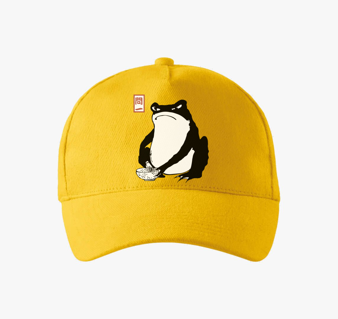 Unimpressed frog baseball sapka — Sárga