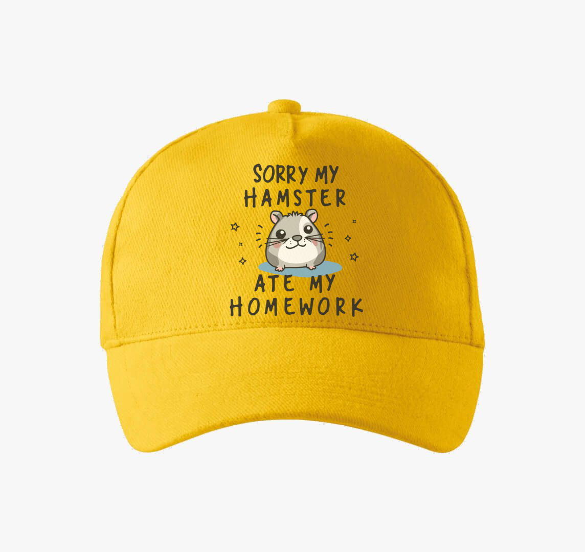 Sorry hamster baseball sapka — Sárga