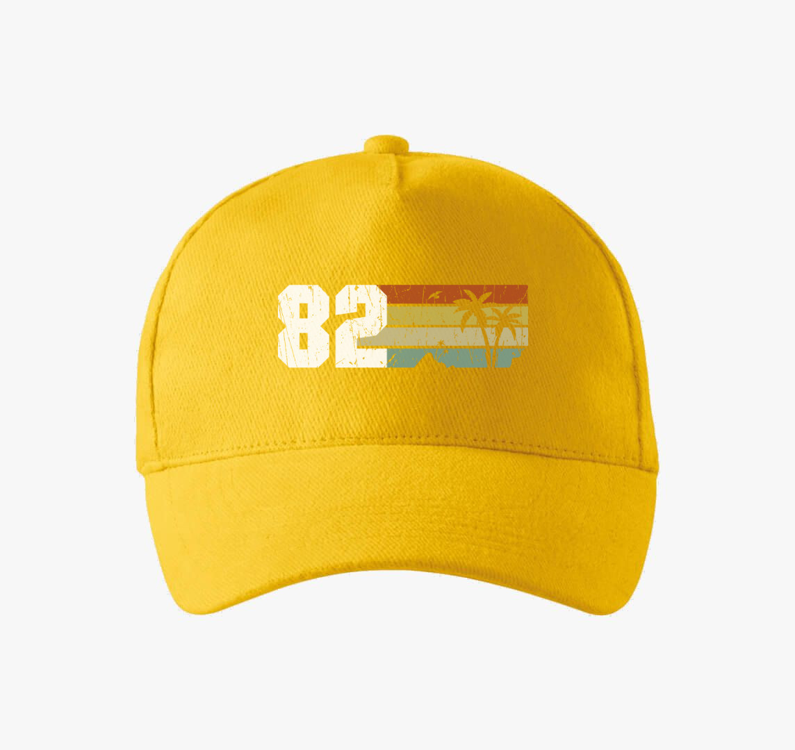 82 vintage design baseball sapka — Sárga