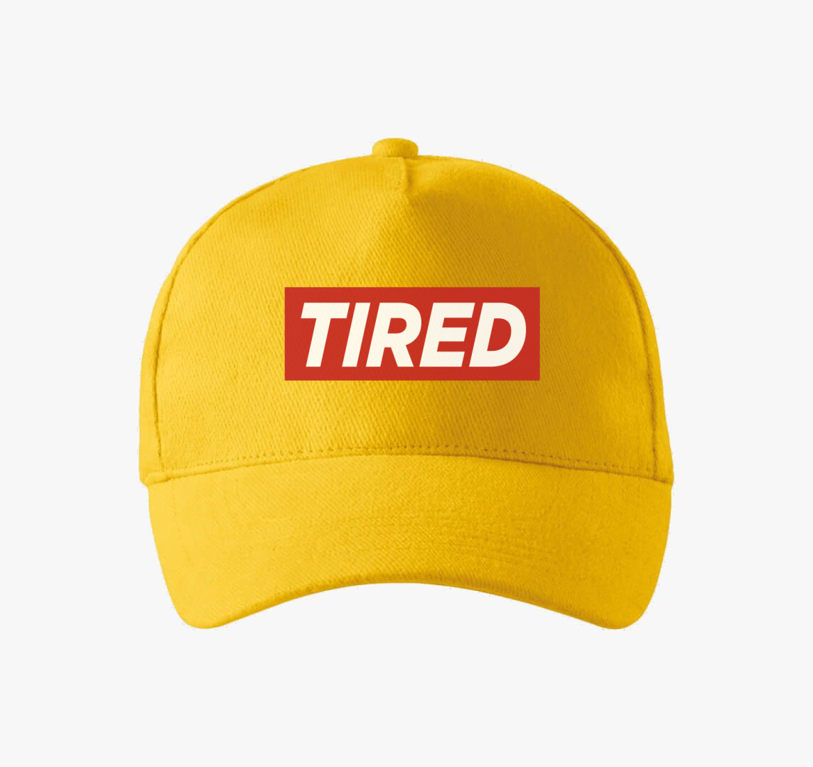 Tired Fáradt divat baseball sapka — Sárga