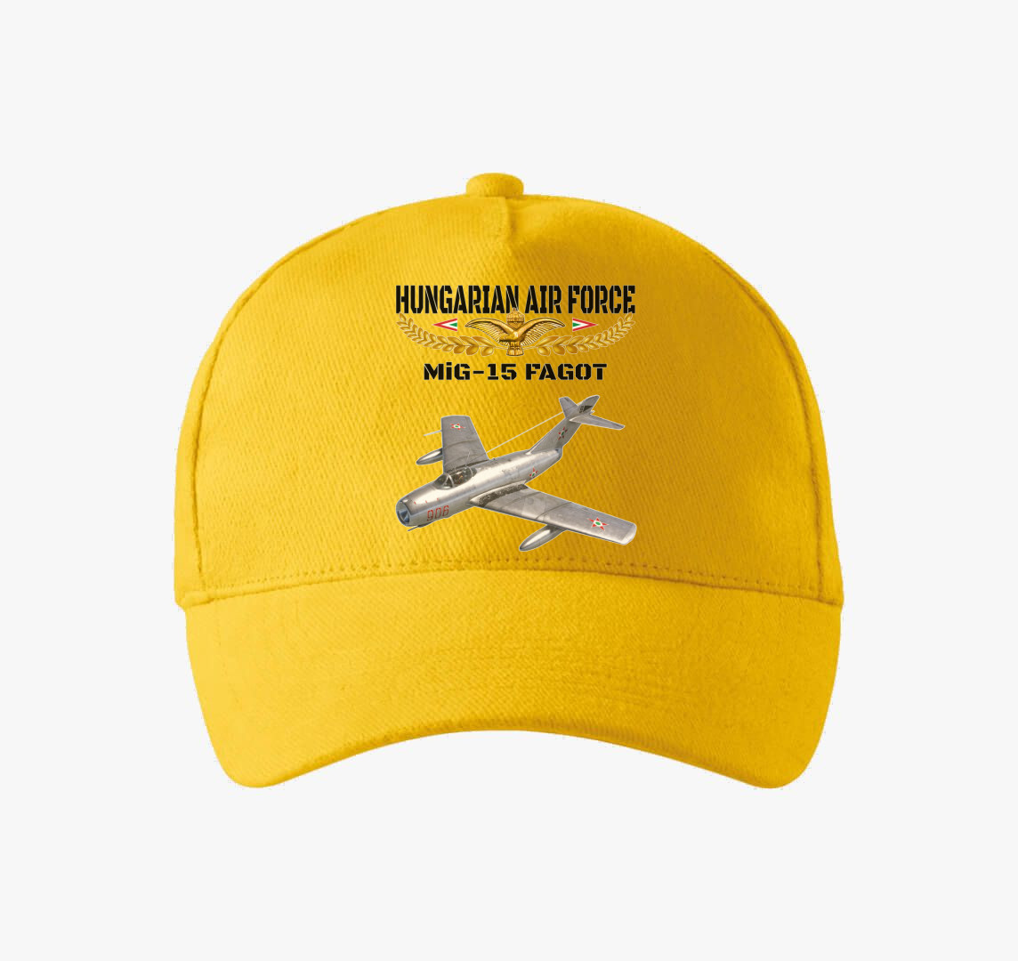 Aranysas MiG-15 2 baseball sapka — Sárga