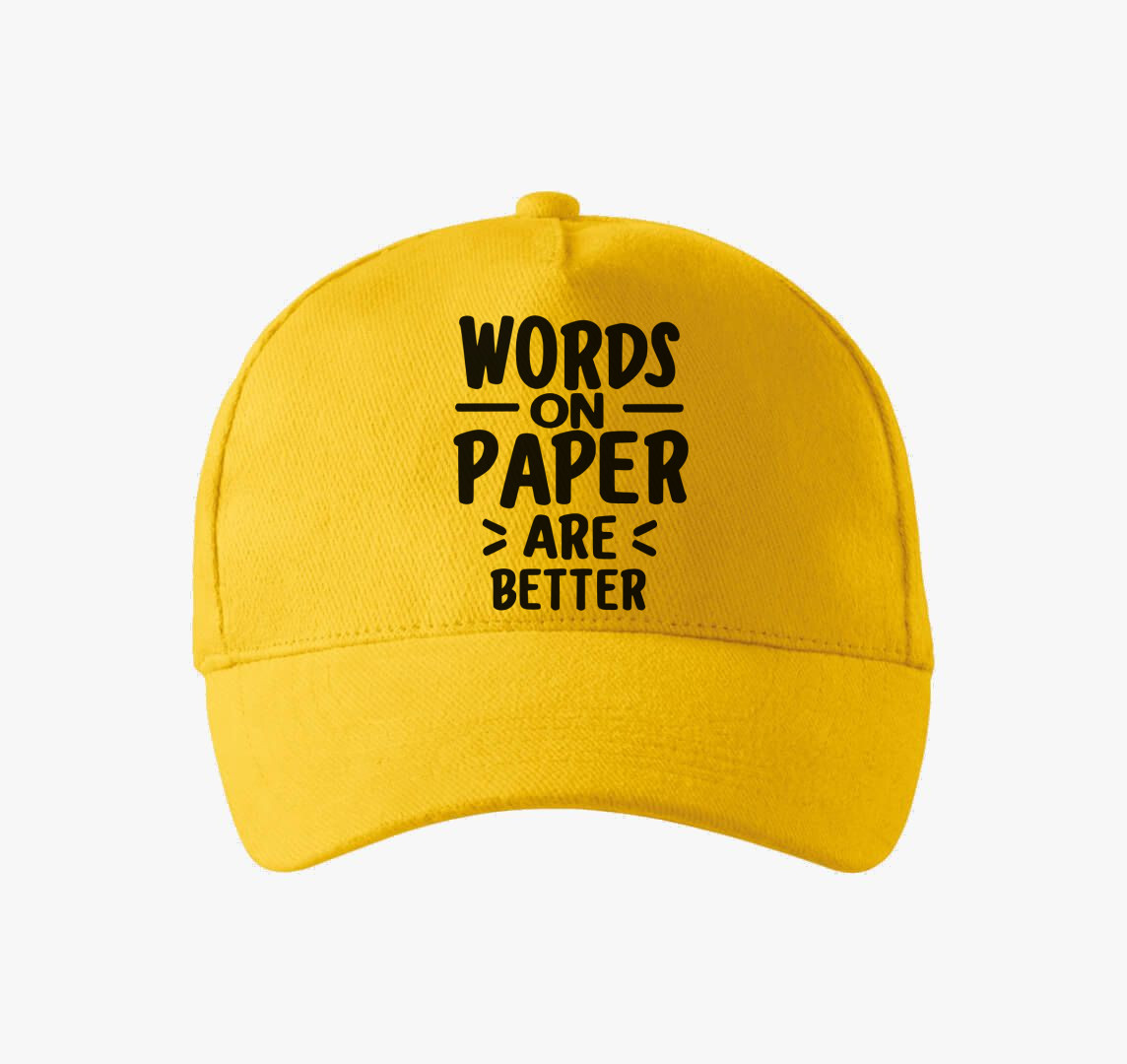 Paper better baseball sapka — Sárga