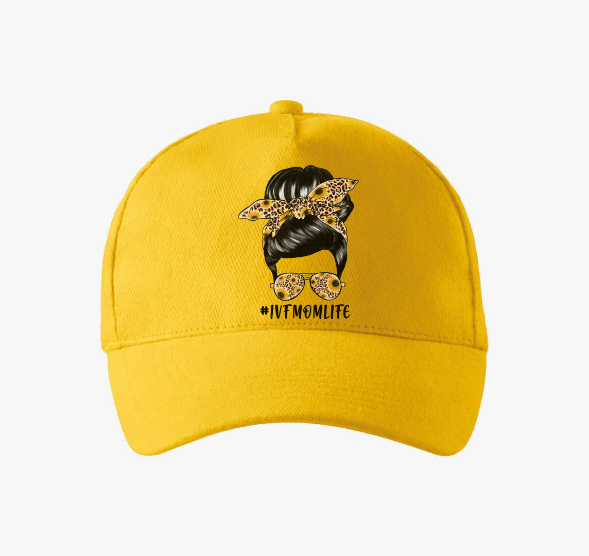 IVF MOMLIFE baseball sapka — Sárga