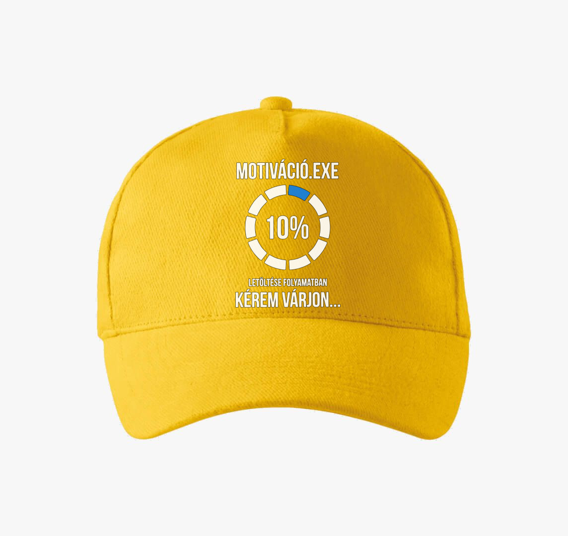 Motiváció.exe letöltése folyamatban baseball sapka — Sárga