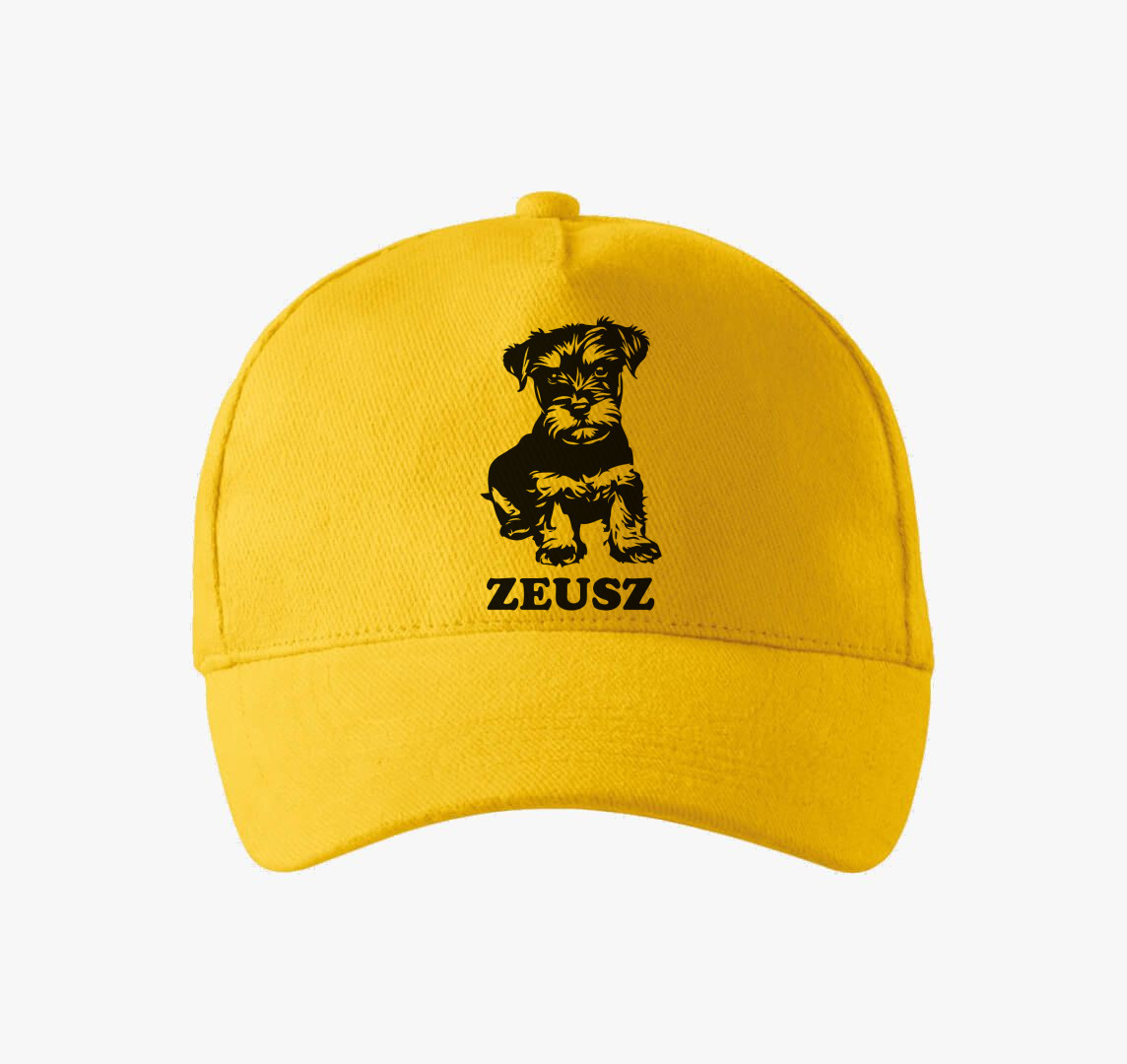 Schnauzer névvel 3 baseball sapka — Sárga