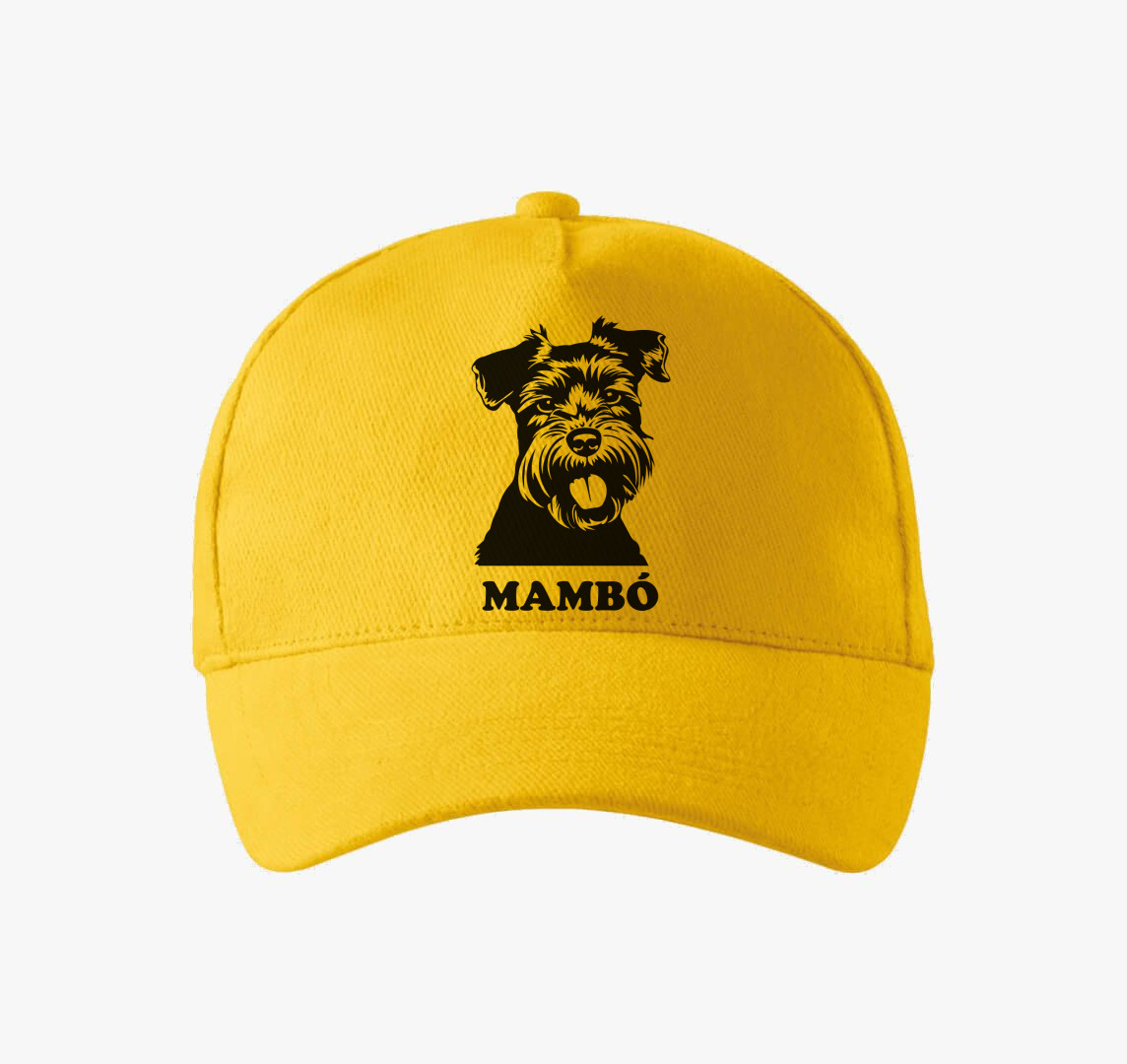 Schnauzer névvel 9 baseball sapka — Sárga