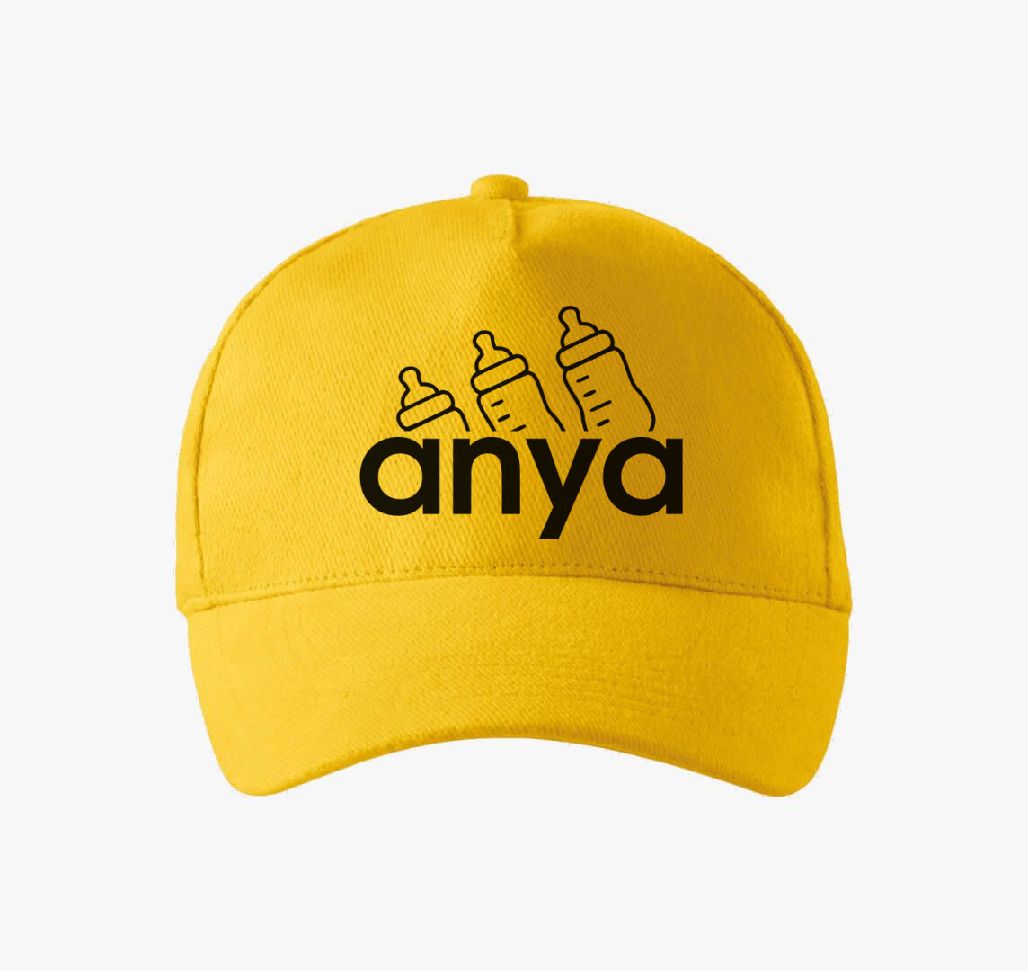 Anya cumisüveg baseball sapka — Sárga