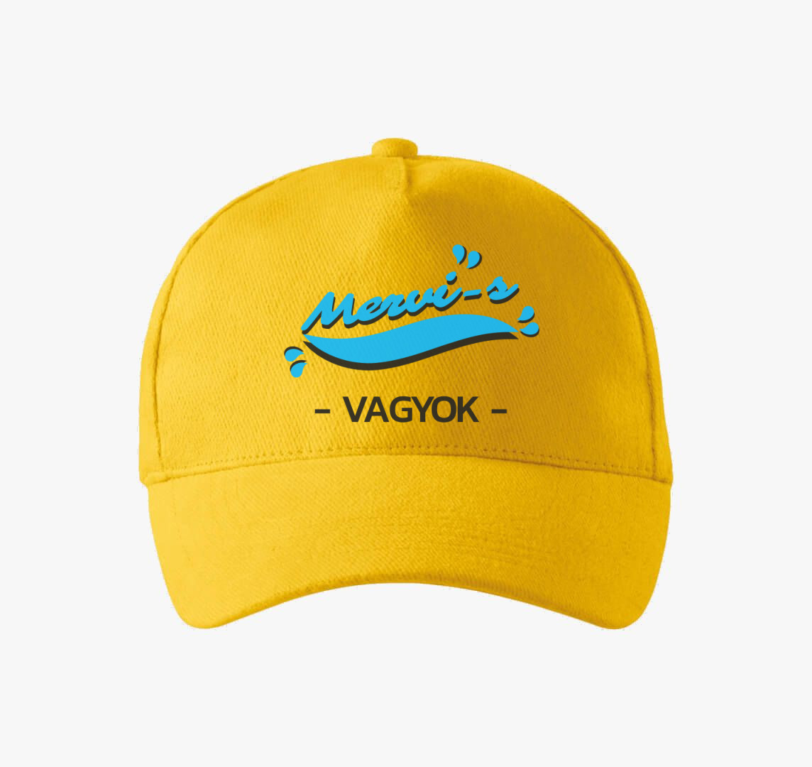 Merci-s vagyok baseball sapka — Sárga