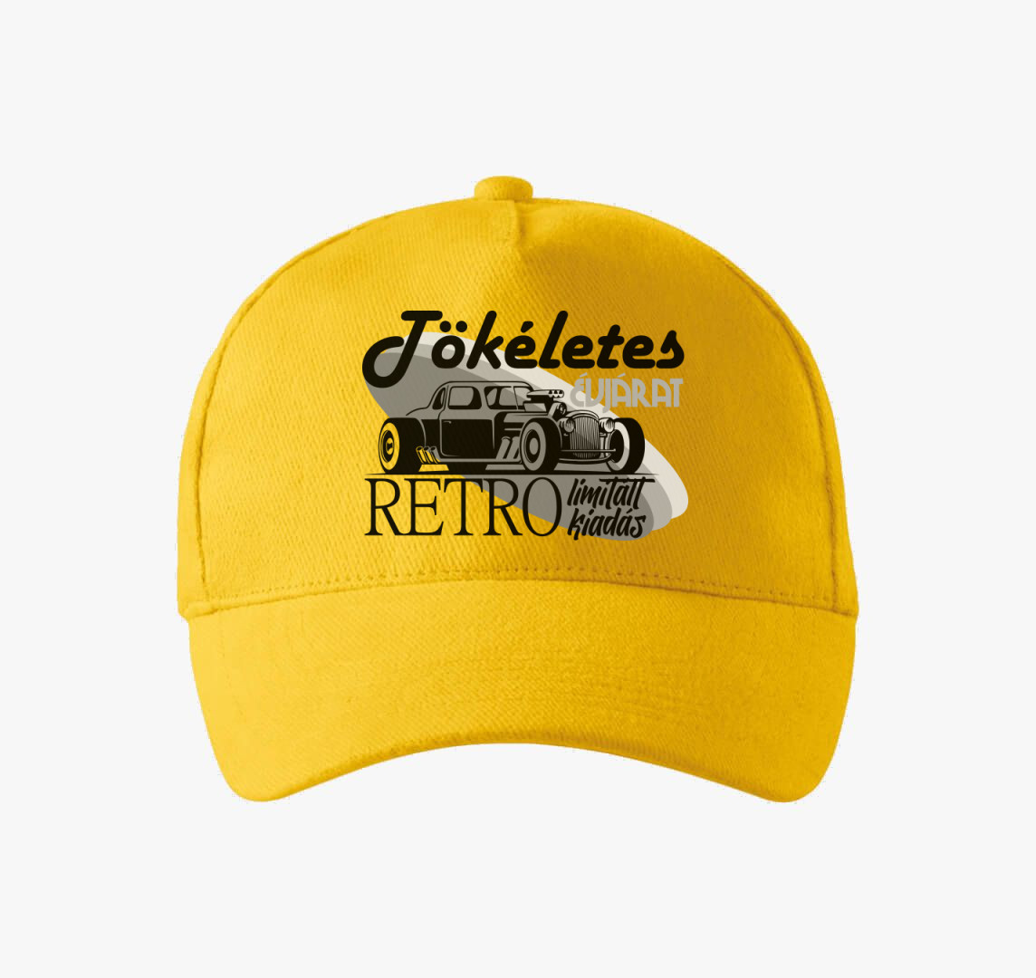 Retro tökéletes évjárat baseball sapka — Sárga