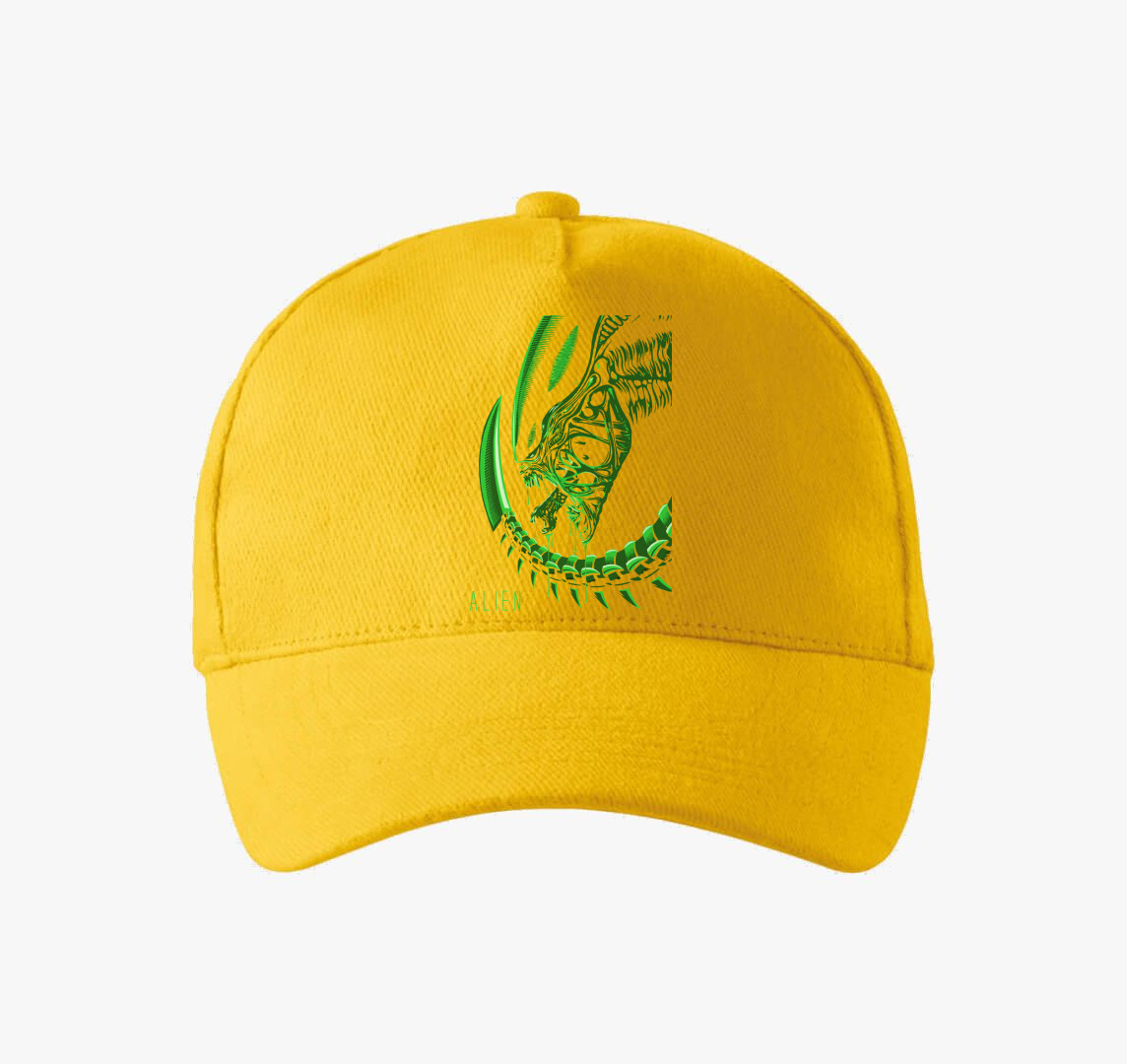 Alien art baseball sapka — Sárga