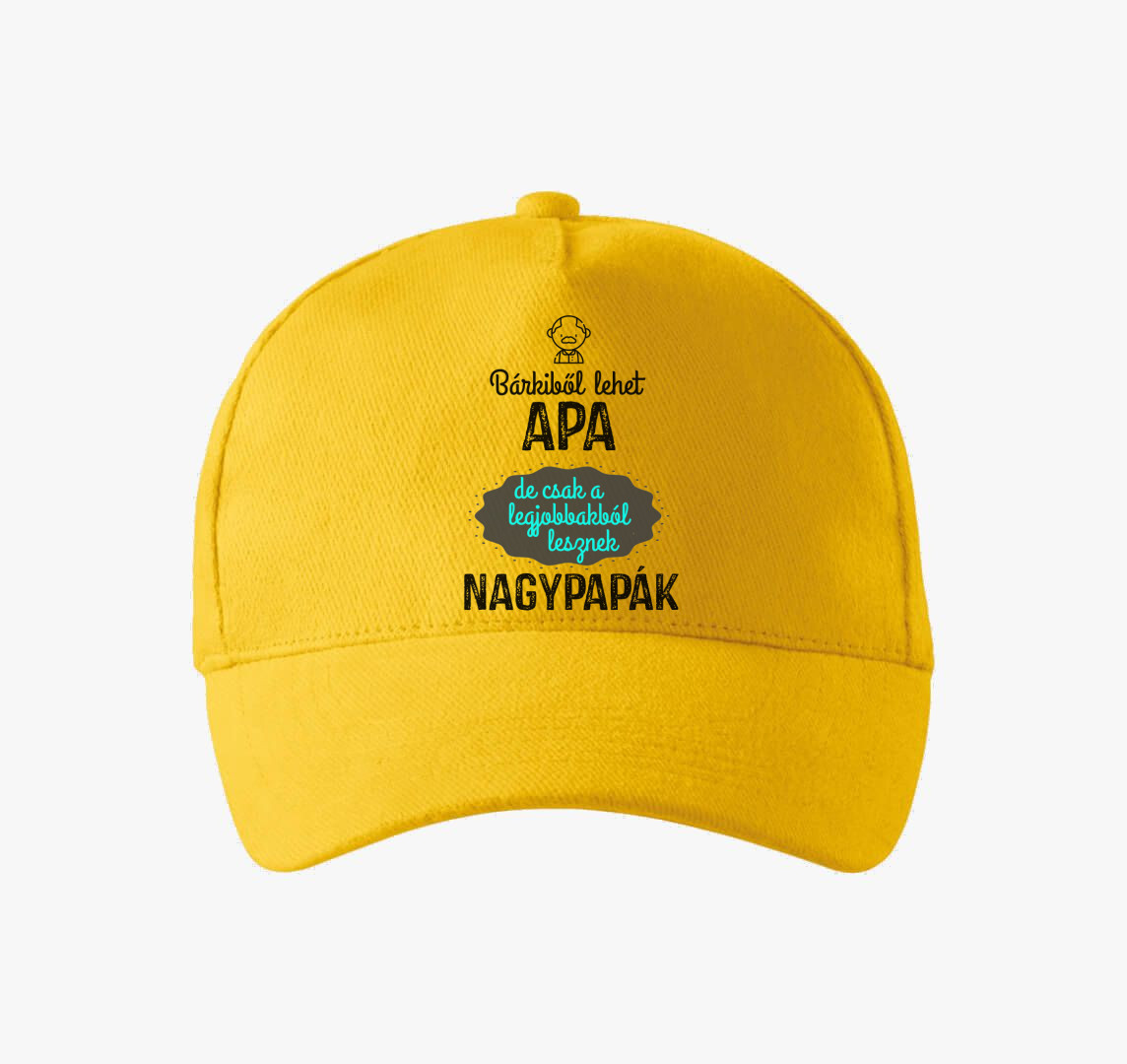 Bárkiből lehet apa baseball sapka — Sárga