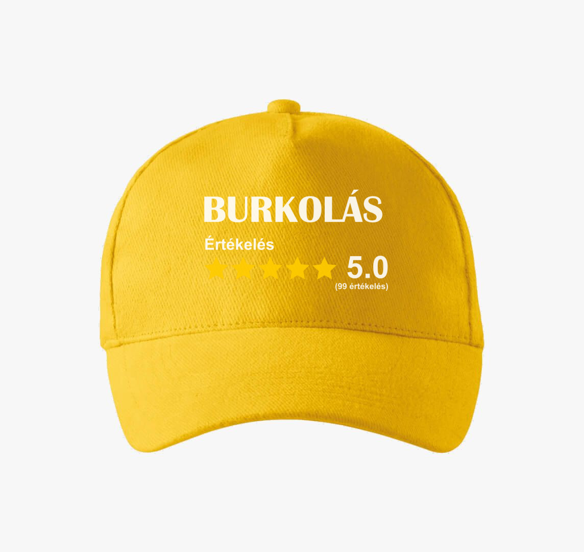 Burkoló értékelős baseball sapka — Sárga