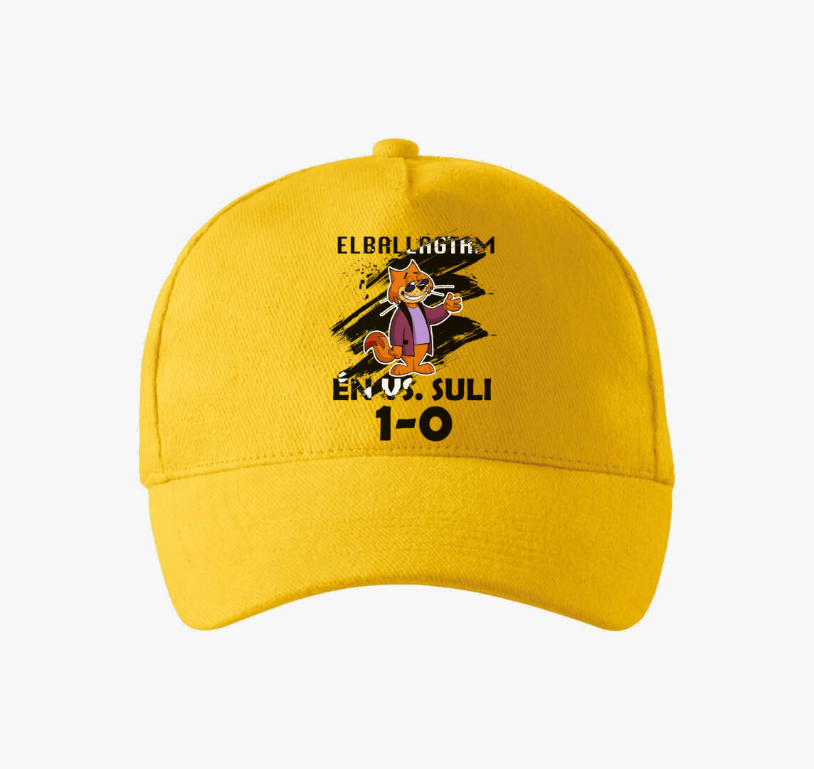 Elballagtam macskás baseball sapka — Sárga