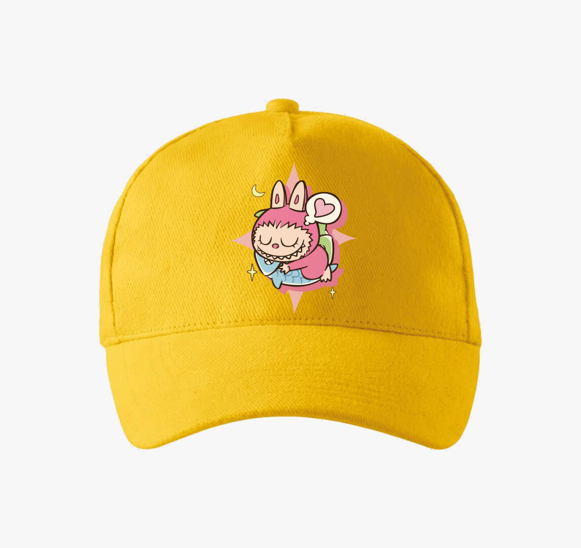 Álmos labubu baseball sapka — Sárga