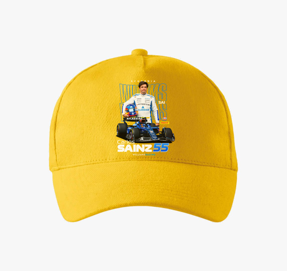 Carlos Sainz Williams baseball sapka — Sárga